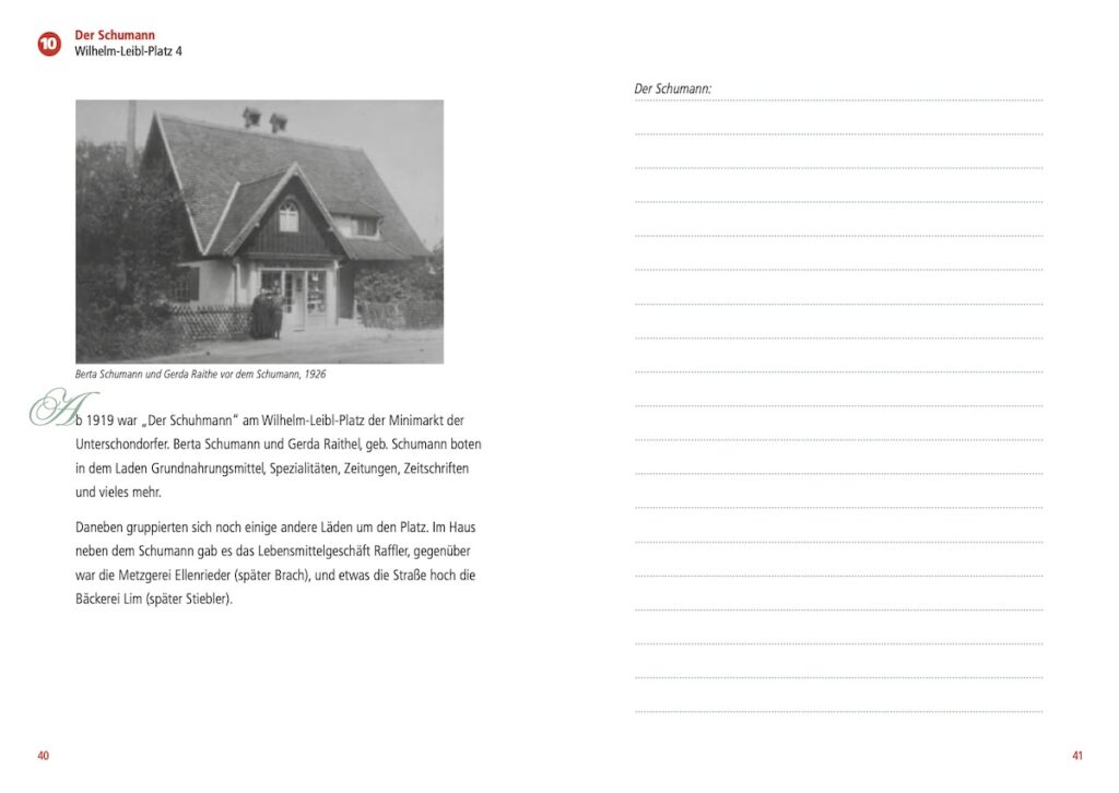 Beispielseite aus dem Buch "Schondorf Erinnerungen"